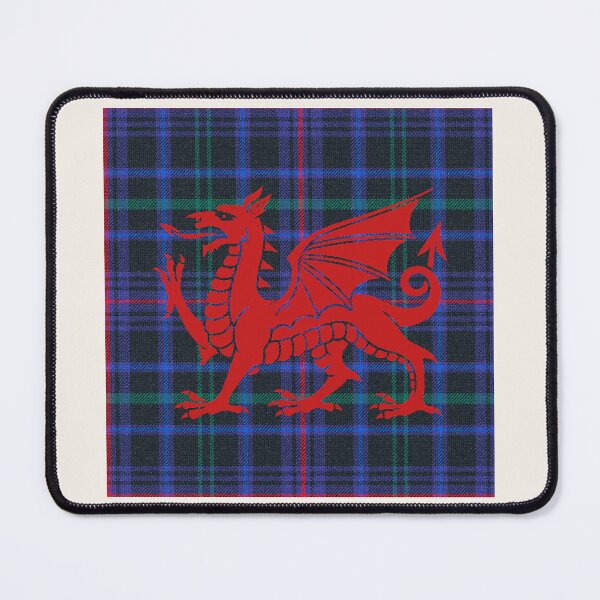 Item preview, National Pride of Wales – The Universal Tartan & y Ddraig Goch - the red dragon v4 designed and sold by WheelieGdArt.