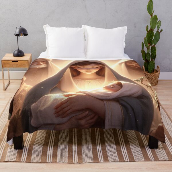 Item preview, Advent Christmas Virgin Mary with baby Jesus and shepherds designed and sold by JaroDesign2023.