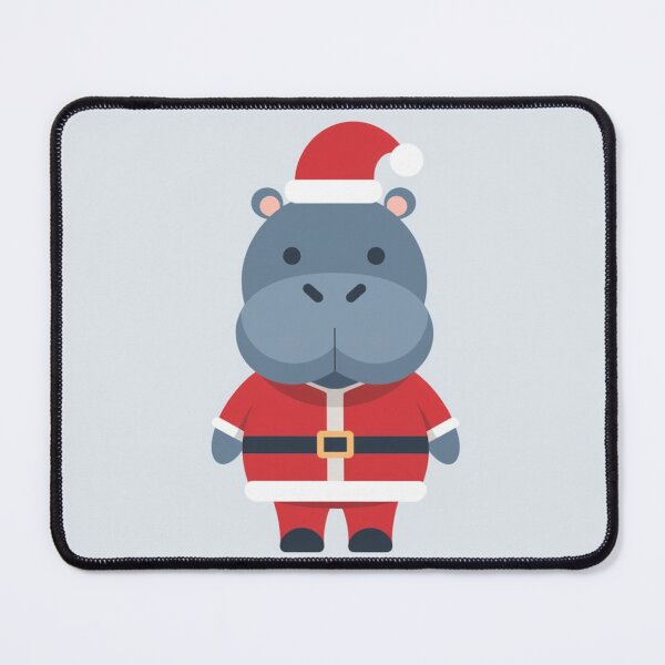 Item preview, Christmas Hippo Claus designed and sold by NeatThingLover.
