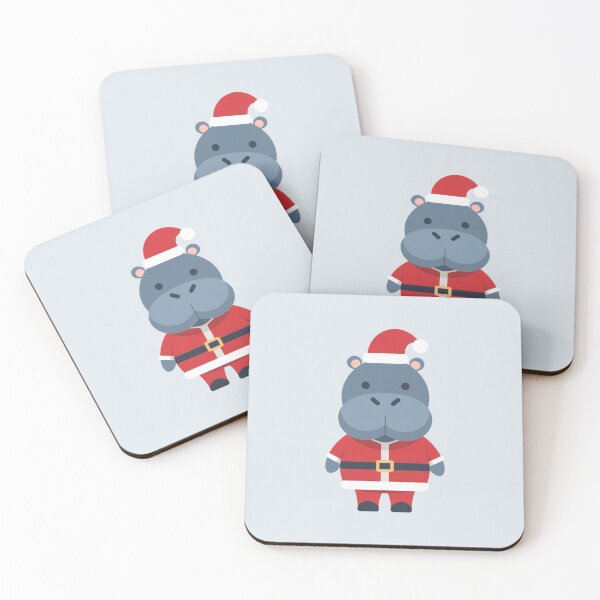 Item preview, Christmas Hippo Claus designed and sold by NeatThingLover.