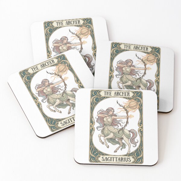 Item preview, Sagittarius Tarot Card Art | The Journey Begins | Vintage Zodiac Astrology Gift designed and sold by VandalMuse.