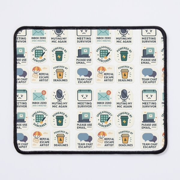 Item preview, Office Survivor Sticker Collection – Funny Work & Email Humor designed and sold by BadaBingBear.
