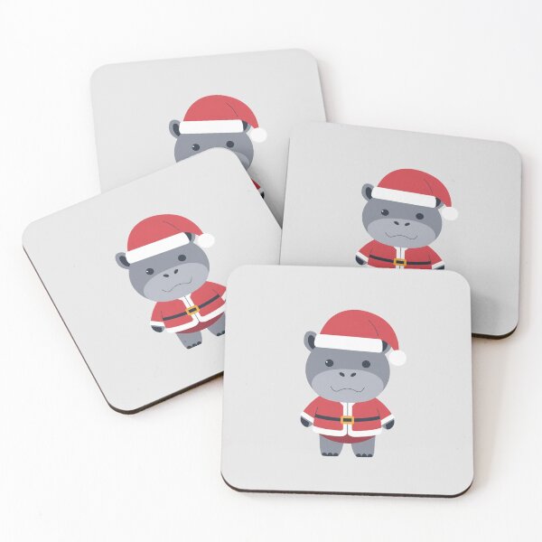 Item preview, Hippo in Santa Suit designed and sold by NeatThingLover.