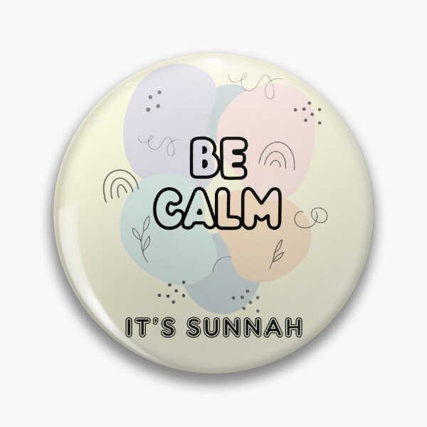 Item preview, BE CALM, IT'S SUNNAH - Islamic Graphic Abstract Pastel Minimalist Aesthetic Muslim Gift Design designed and sold by D-Islamic.