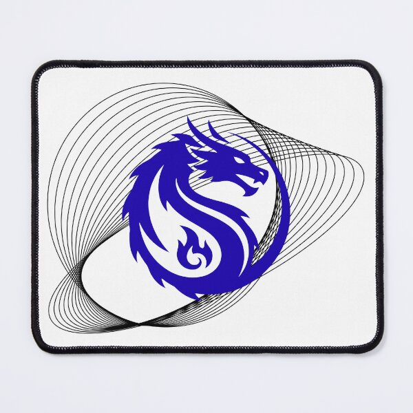 Item preview, Blue Mystic Dragon Crest, Dragon of the Sapphire Blaze,Blue Phoenix-Dragon Fusion designed and sold by GDbanners.