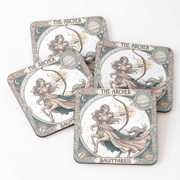 Item preview, Sagittarius Tarot Card Art | The Journey Begins | Vintage Zodiac Astrology Gift designed and sold by VandalMuse.