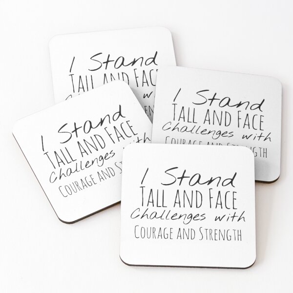 Item preview, I Stand Tall and Face Challenges with Courage and Strength designed and sold by Camila  Ardila.
