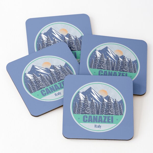 Item preview, Canazei Italy – Snowy Mountain Winter Badge designed and sold by CynthiaGraphics.