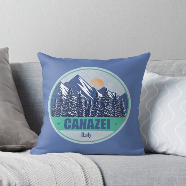 Item preview, Canazei Italy – Snowy Mountain Winter Badge designed and sold by CynthiaGraphics.