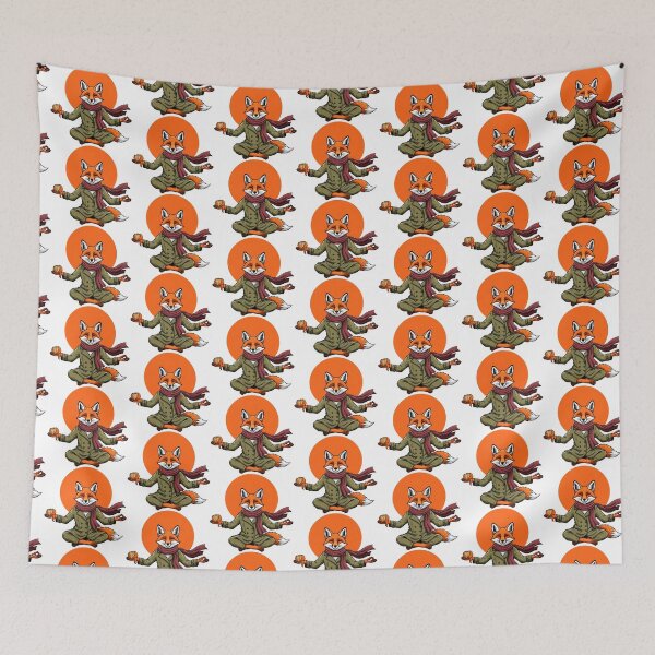 Item preview, Zen Fox Meditating with Orange designed and sold by SholoStudio.