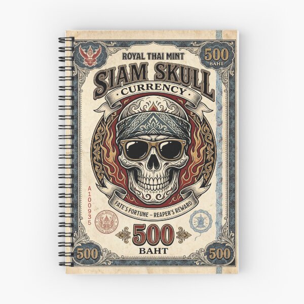 Item preview, Siam Skull Vintage Thai 500 Baht Bank designed and sold by TSig689.