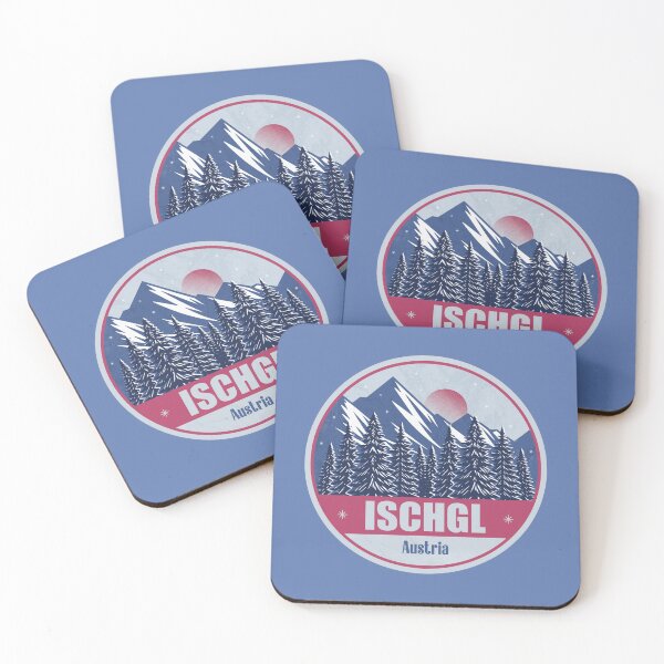 Item preview, Ischgl Austria – Snowy Mountain Winter Badge designed and sold by CynthiaGraphics.