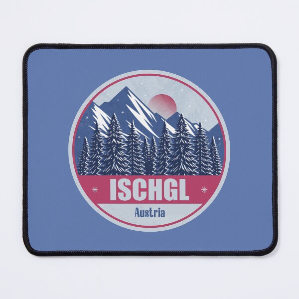 Item preview, Ischgl Austria – Snowy Mountain Winter Badge designed and sold by CynthiaGraphics.