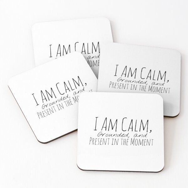 Item preview, I Am Calm, Grounded, and Present in the Moment – Mindfulness Affirmation designed and sold by Camila  Ardila.