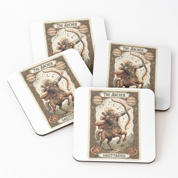Item preview, Sagittarius Tarot Card Art | The Journey Begins | Vintage Zodiac Astrology Gift designed and sold by VandalMuse.