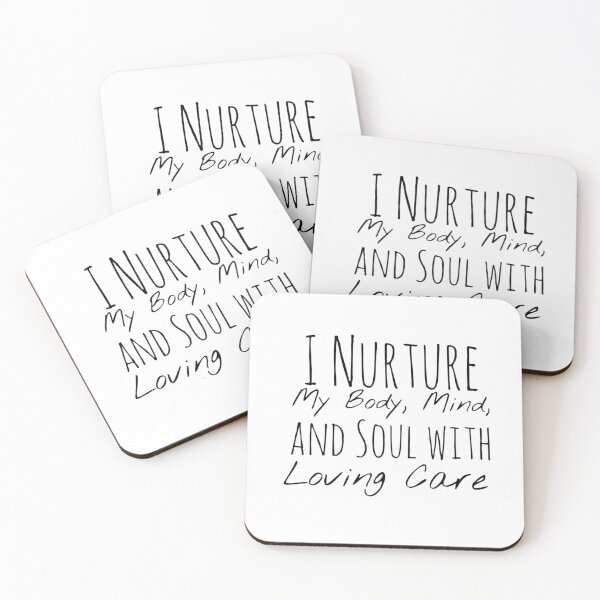 Item preview, I Nurture My Body, Mind, and Soul with Loving Care – Self-Care Affirmation designed and sold by Camila  Ardila.