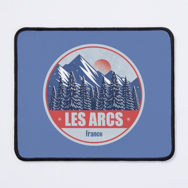 Item preview, Les Arcs France – Snowy Mountain Winter Badge designed and sold by CynthiaGraphics.