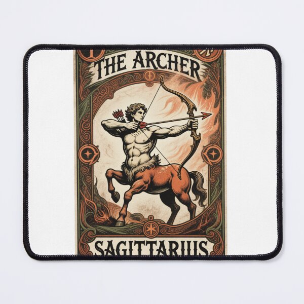 Item preview, Sagittarius Tarot Card Art | The Journey Begins | Vintage Zodiac Astrology Gift designed and sold by VandalMuse.