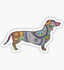 Colorful Dachshund Sticker
