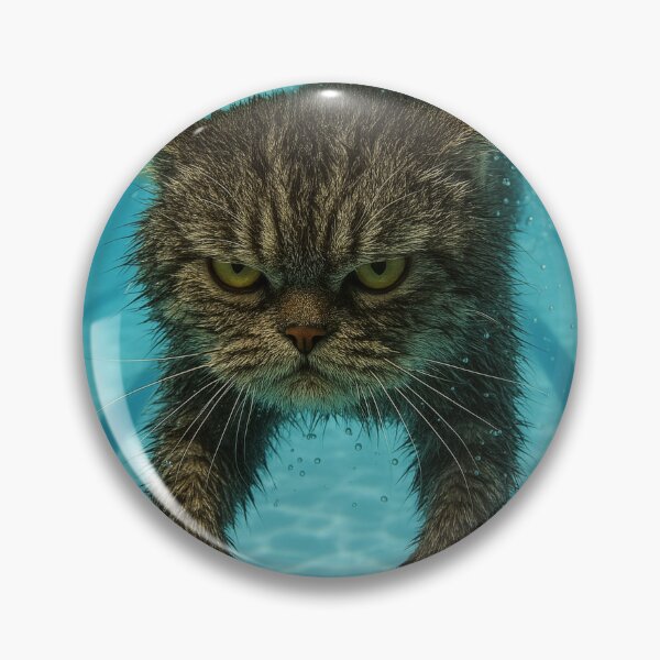 Artikelvorschau, Grumpy Cat schwimmt unter Wasser entworfen und verkauft von Tridentulus.