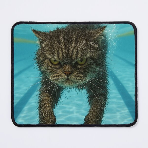 Item preview, Grumpy Cat Swimming Underwater designed and sold by Tridentulus.