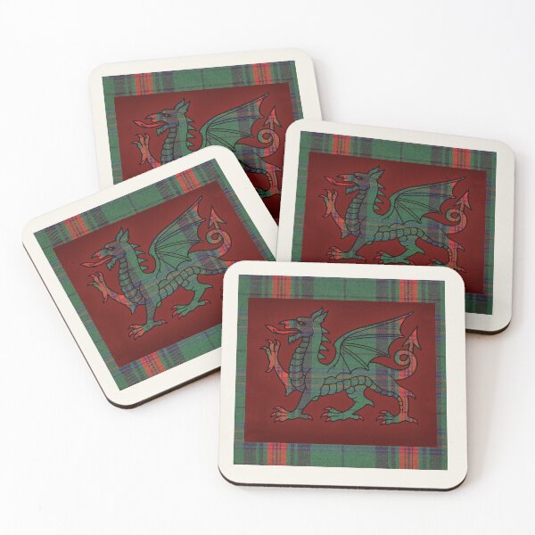 Item preview, Owen Welsh Tartan – The Noble Lineage & y Ddraig Goch - the red dragon designed and sold by WheelieGdArt.