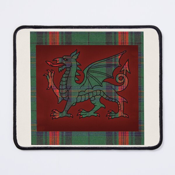 Item preview, Owen Welsh Tartan – The Noble Lineage & y Ddraig Goch - the red dragon designed and sold by WheelieGdArt.