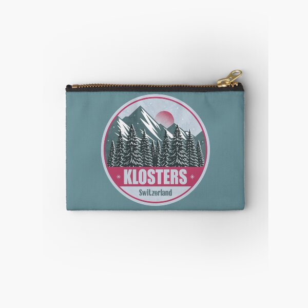 Item preview, Klosters Switzerland – Snowy Mountain Winter Badge designed and sold by CynthiaGraphics.
