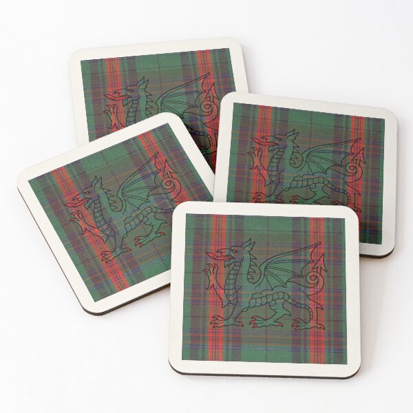 Item preview, Owen Welsh Tartan – The Noble Lineage & y Ddraig Goch - the red dragon v2 designed and sold by WheelieGdArt.