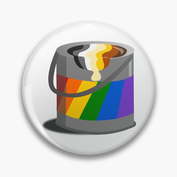 Item preview, Proud Paint Bear Pride Flag in a Bucket designed and sold by HarveyHandcraftsandDesigns.