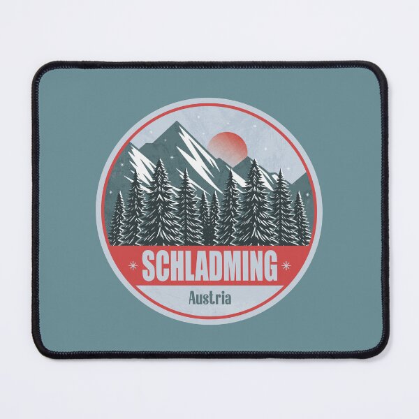 Item preview, Schladming Austria – Snowy Mountain Winter Badge designed and sold by CynthiaGraphics.