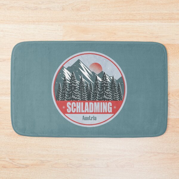 Item preview, Schladming Austria – Snowy Mountain Winter Badge designed and sold by CynthiaGraphics.
