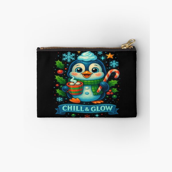 Item preview, Chill & Glow Penguin – Cute Christmas Holiday Art designed and sold by alizo74.