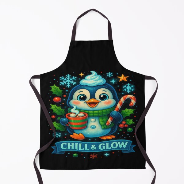 Item preview, Chill & Glow Penguin – Cute Christmas Holiday Art designed and sold by alizo74.