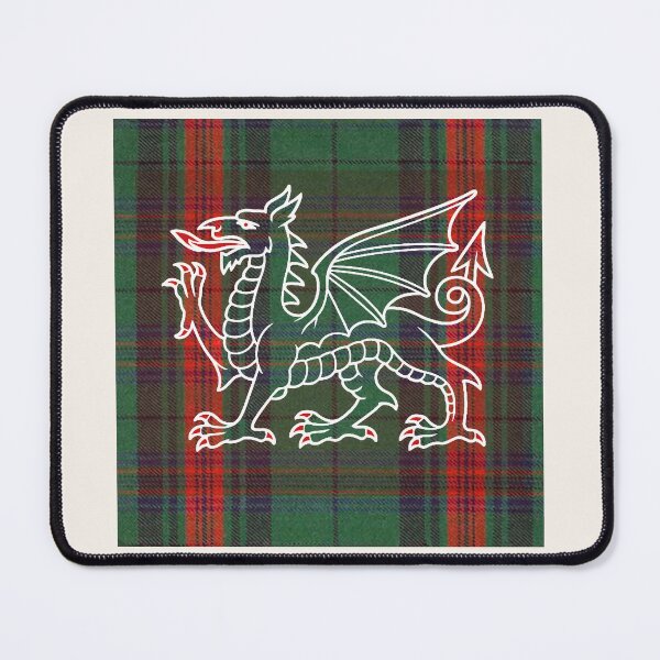 Item preview, Owen Welsh Tartan – The Noble Lineage & y Ddraig Goch - the red dragon v3 designed and sold by WheelieGdArt.
