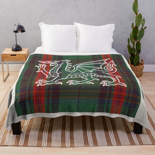 Item preview, Owen Welsh Tartan – The Noble Lineage & y Ddraig Goch - the red dragon v3 designed and sold by WheelieGdArt.