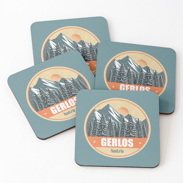 Item preview, Gerlos Austria – Snowy Mountain Winter Badge designed and sold by CynthiaGraphics.
