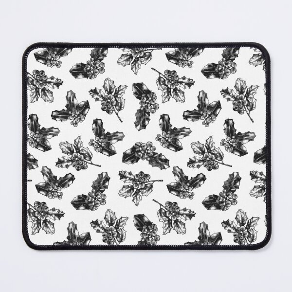 Item preview, Holly Leaves Monochrome designed and sold by Kelsey Worth.