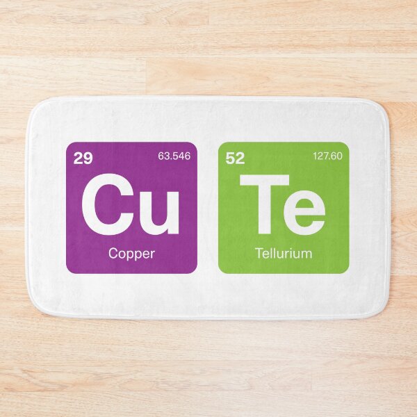 Item preview, CuTe - Elemental pun designed and sold by fatchairprint.