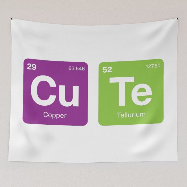Item preview, CuTe - Elemental pun designed and sold by fatchairprint.