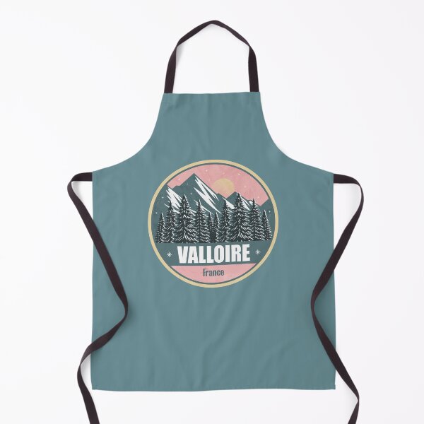 Item preview, Valloire France – Snowy Mountain Winter Badge designed and sold by CynthiaGraphics.