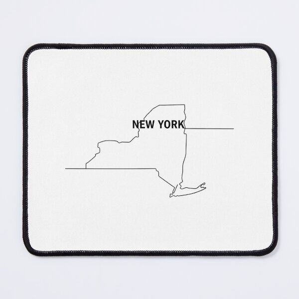 Item preview, New York State Outline Typography – Minimalist Empire State designed and sold by Paper Drip.