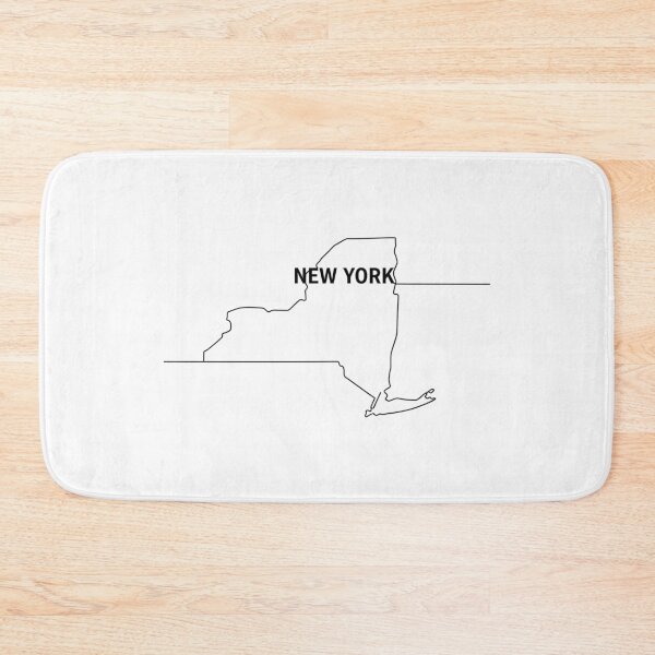 Item preview, New York State Outline Typography – Minimalist Empire State designed and sold by Paper Drip.