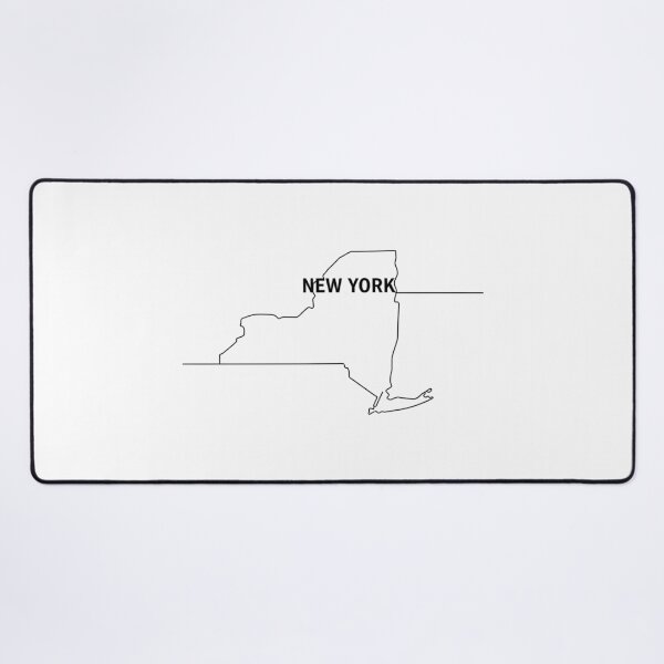 Item preview, New York State Outline Typography – Minimalist Empire State designed and sold by Paper Drip.