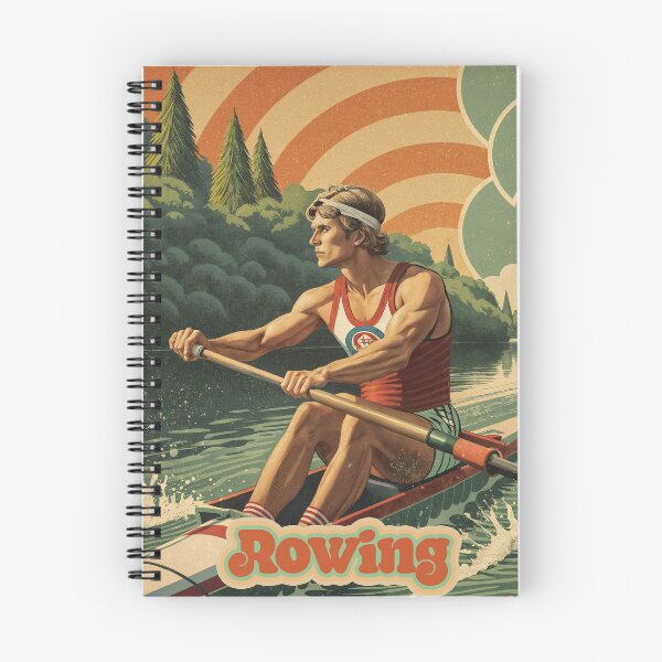 Item preview, Rowing Retro – Vintage Athlete in Motion designed and sold by ForeverPrintsOK.