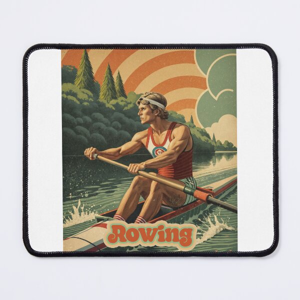 Item preview, Rowing Retro – Vintage Athlete in Motion designed and sold by ForeverPrintsOK.