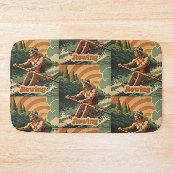 Item preview, Rowing Retro – Vintage Athlete in Motion designed and sold by ForeverPrintsOK.