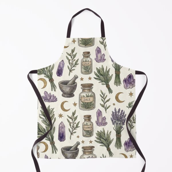 Item preview, Mystical Herbalist & Crystal Seamless Pattern | Botanical Witch Aesthetic designed and sold by StickyGuys.