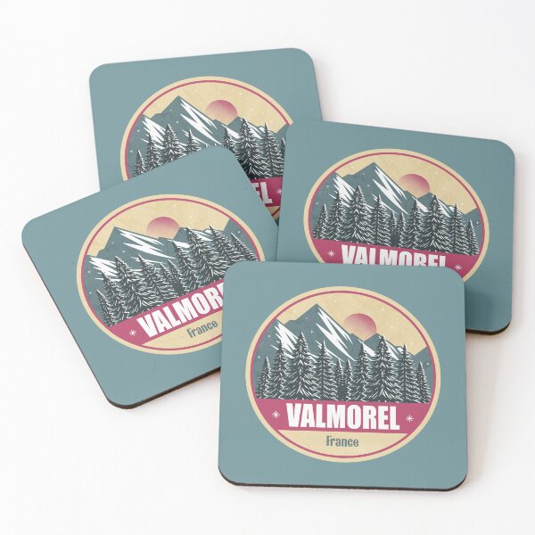 Item preview, Valmorel France – Snowy Mountain Winter Badge designed and sold by CynthiaGraphics.