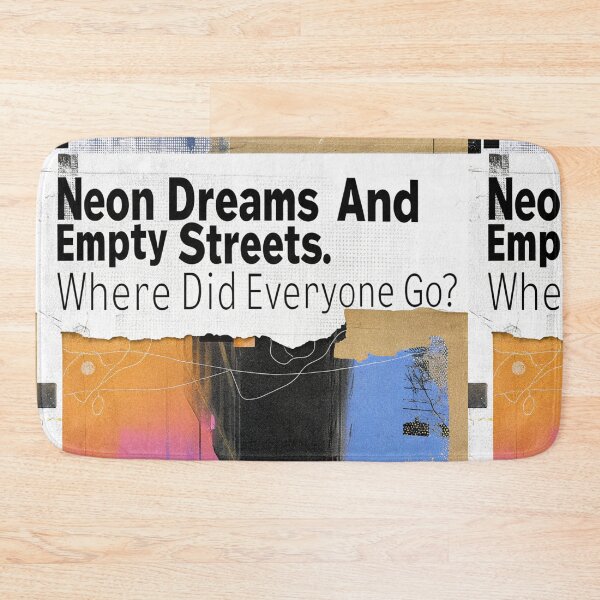 Item preview, Neon Dreams: Wet Asphalt and Empty Alleyways designed and sold by Raw-Ink.